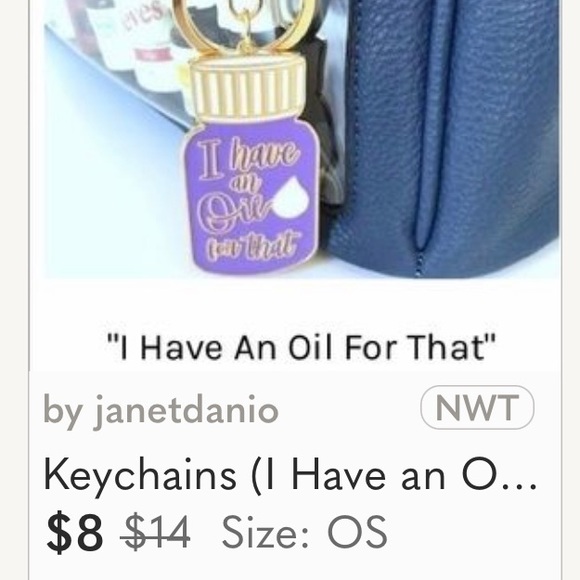 Piper Noble Fergie & Oil Keychain - Picture 2 of 2